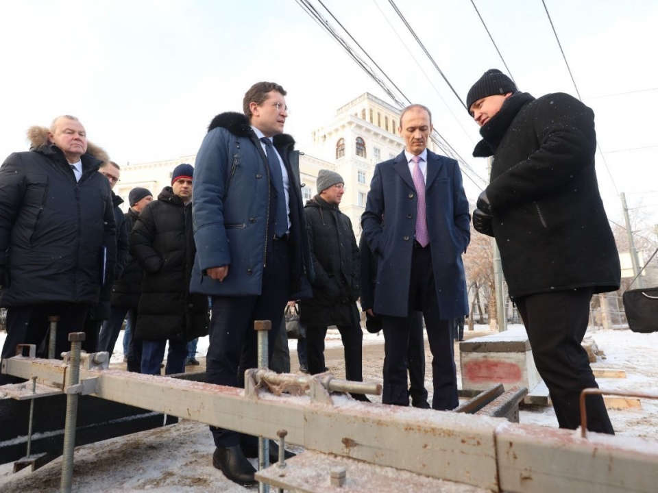 Image for Губернатор Никитин и вице-премьер Григоренко осмотрели обновленную трамвайную линию в Сормове