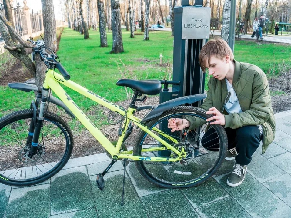Image for Три велостанции появились в нижегородской «Швейцарии»