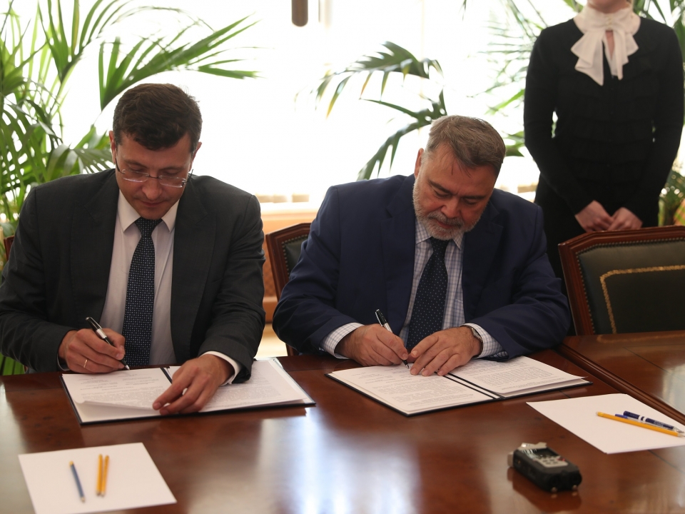 Image for Глеб Никитин и Игорь Артемьев подписали дополнительное соглашение о сотрудничестве