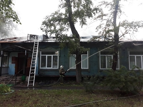 Image for Борская поликлиника загорелась в ночь на 19 июня