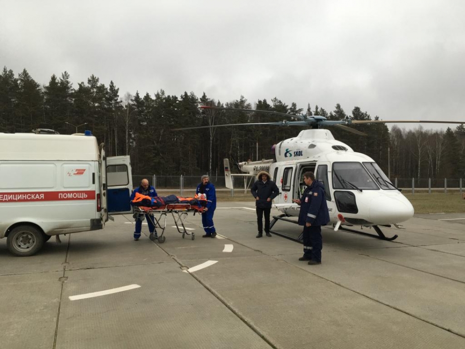 Подростка эвакуировали вертолетом санавиации из Выксы в Нижний Новгород