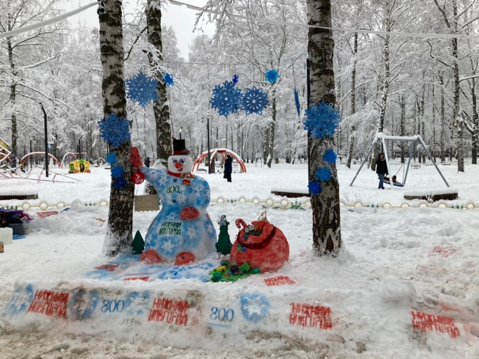 Image for Около ста снеговиков создали нижегородцы в парке Пушкина 17 декабря