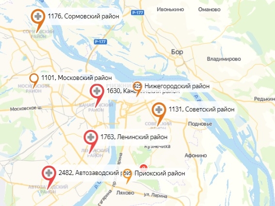 Автозавод, Сормово и Советский район показали одинаковый прирост по COVID