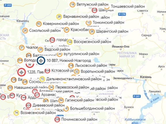 Коронавирус не нашли в 27 районах Нижегородской области