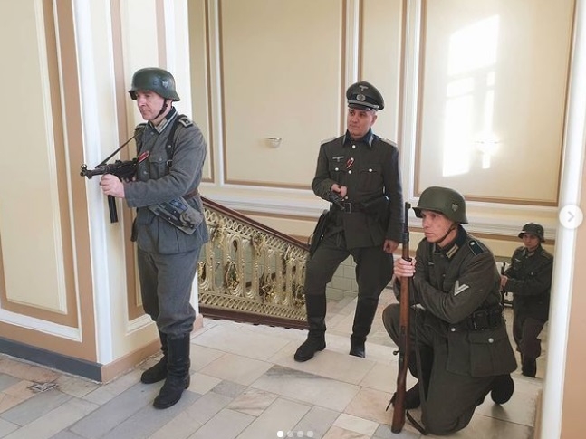 Военное кино снимают на Нижегородской ярмарке