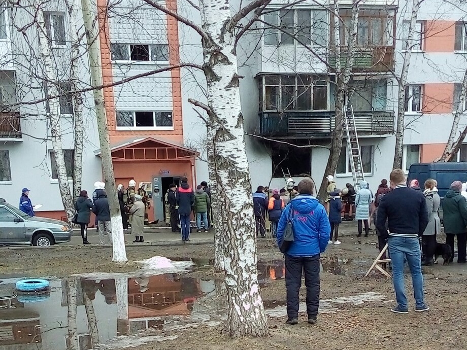 Image for Очевидцы пожара на Строкина сообщают о погибших людях