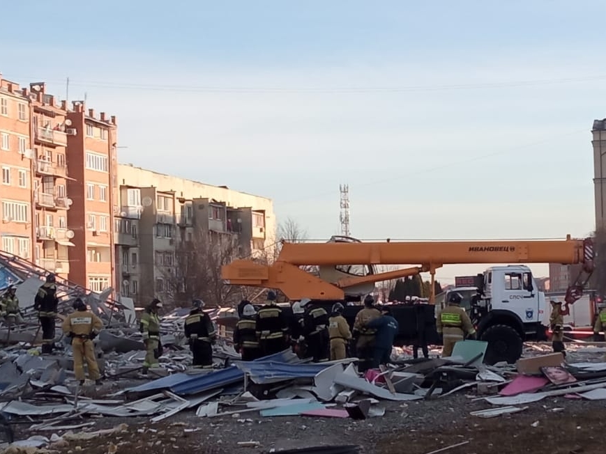 Взрыв произошел в ТЦ во Владикавказе утром 12 февраля