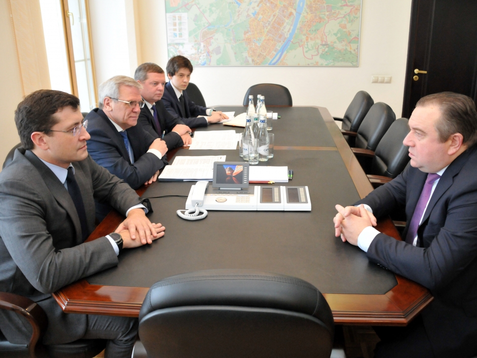 Image for Глеб Никитин провёл рабочую встречу с президентом ОСК Алексеем Рахмановым