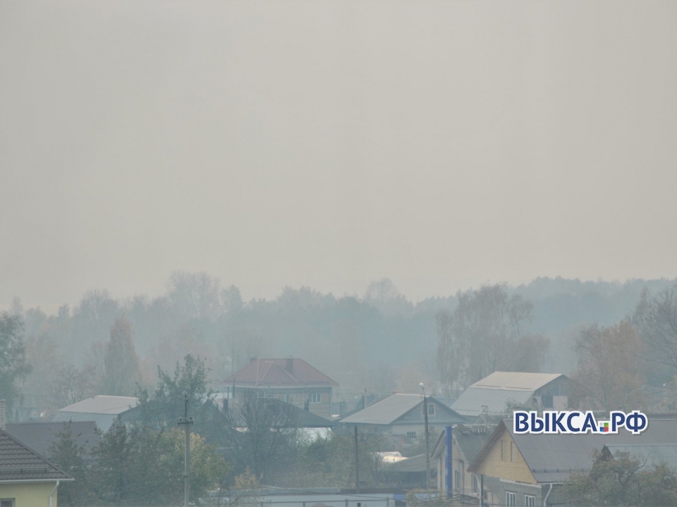Image for Выксу заволокло дымом из-за лесных пожаров