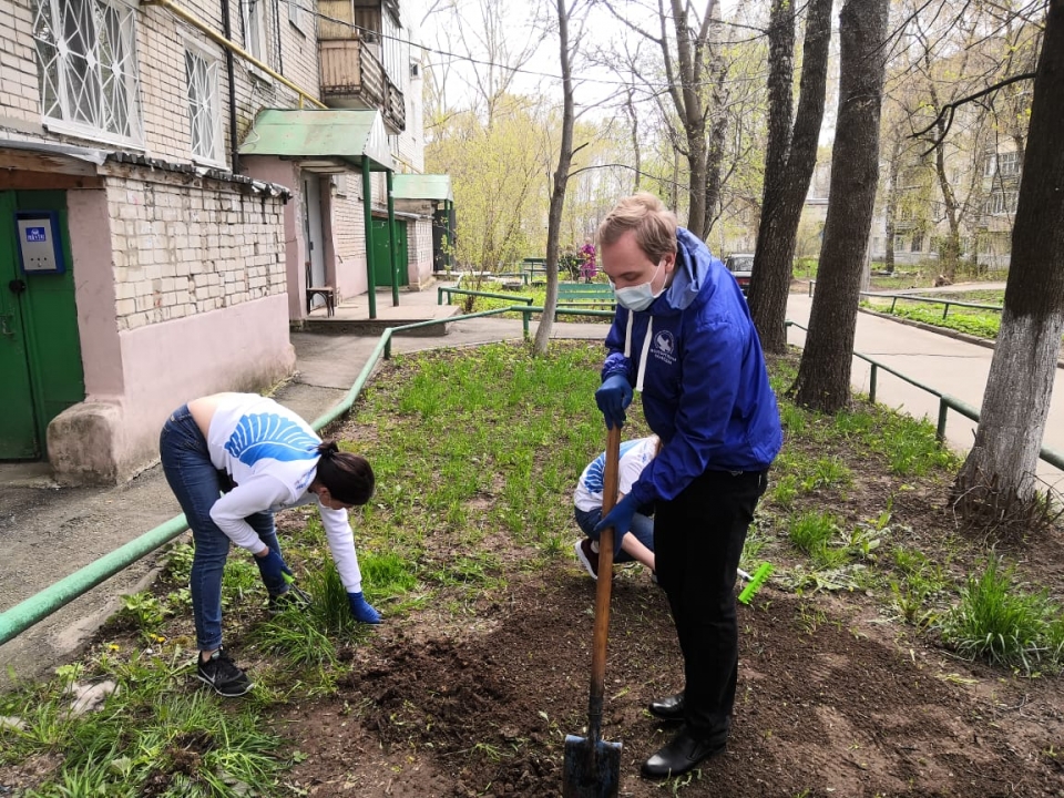 Image for «Волонтеры Победы» благоустраивают дворы нижегородских ветеранов 