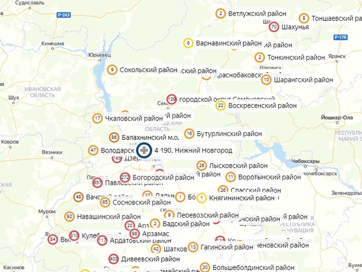 Image for В 19 районах Нижегородской области за сутки никто не заболел коронавирусом