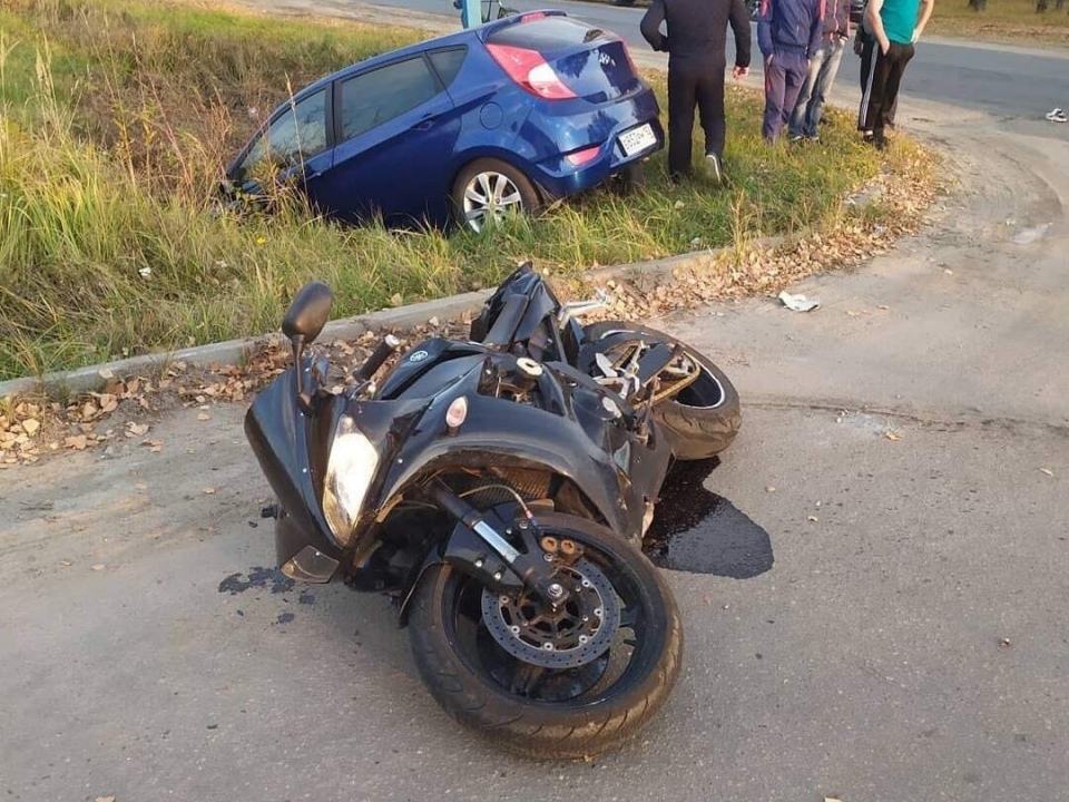 Появились фото смертельной аварии с мотоциклом в Вознесенском районе
