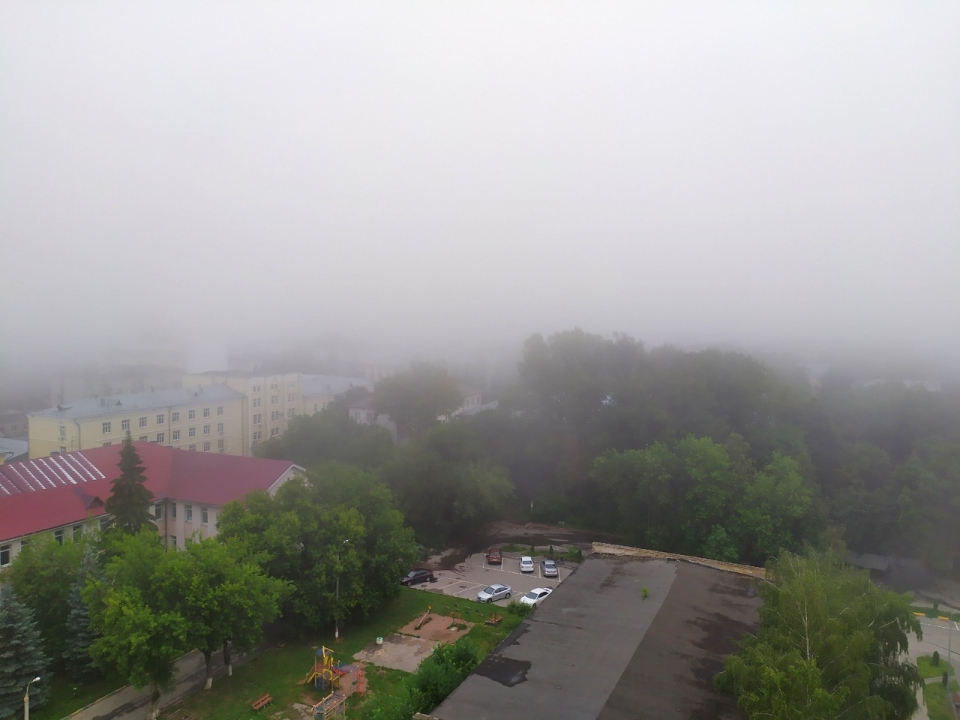 Image for Густой туман окутал Нижний Новгород 20 июля