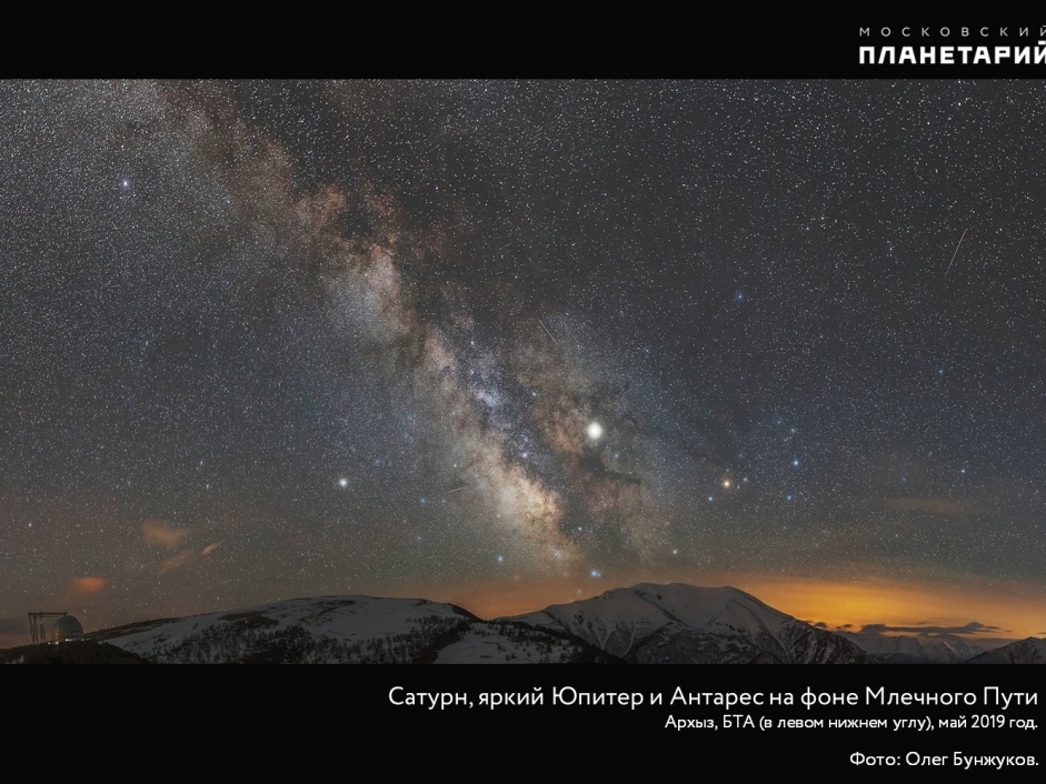 Image for 10 июня нижегородцы смогут увидеть в ночном небе противостояние Юпитера