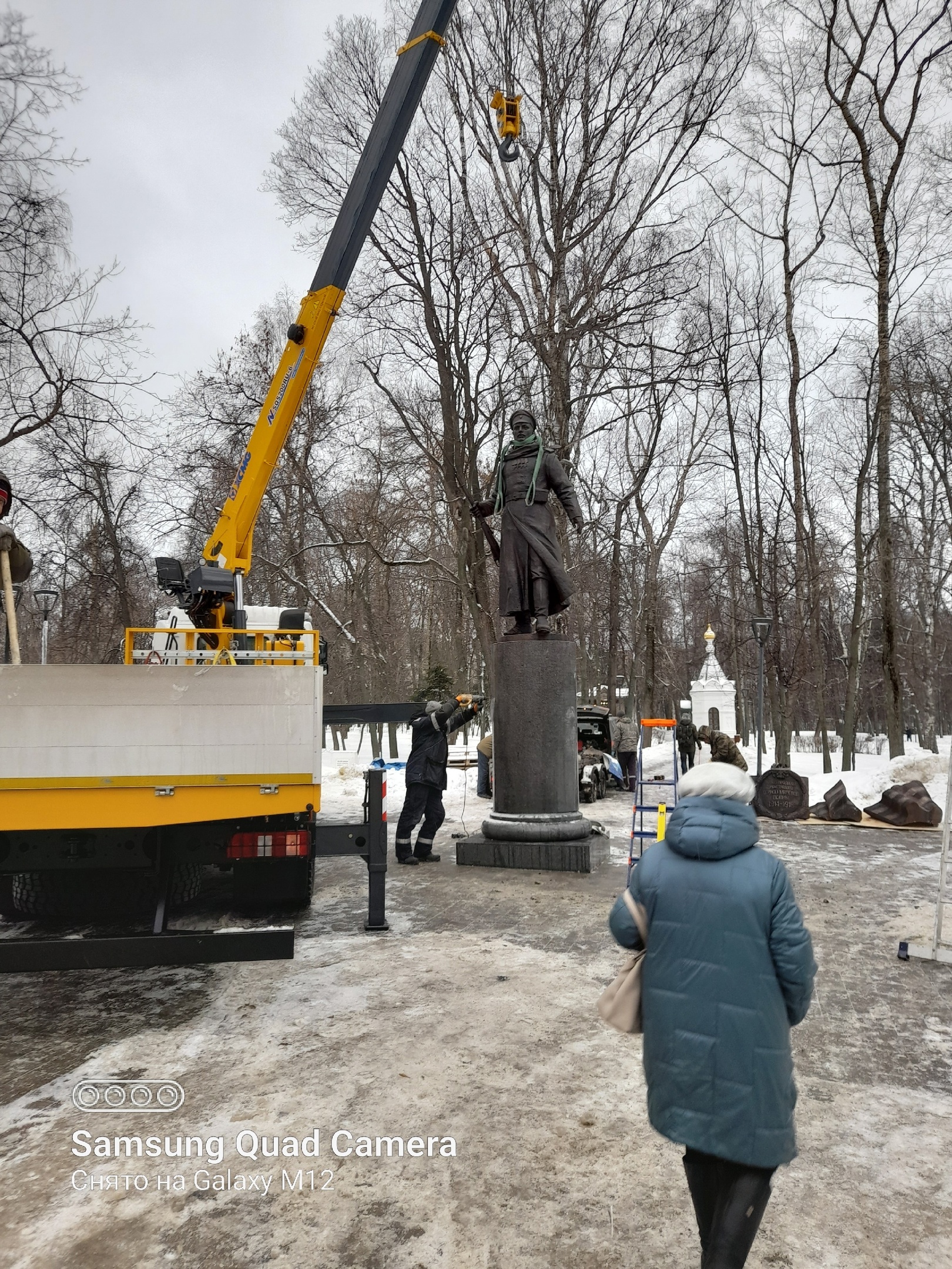 Памятник участникам Первой мировой войны устанавливают в парке Кулибина |  Открытый Нижний