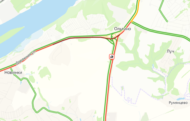 Пробки нижний новгород сейчас онлайн ольгино карта смотреть
