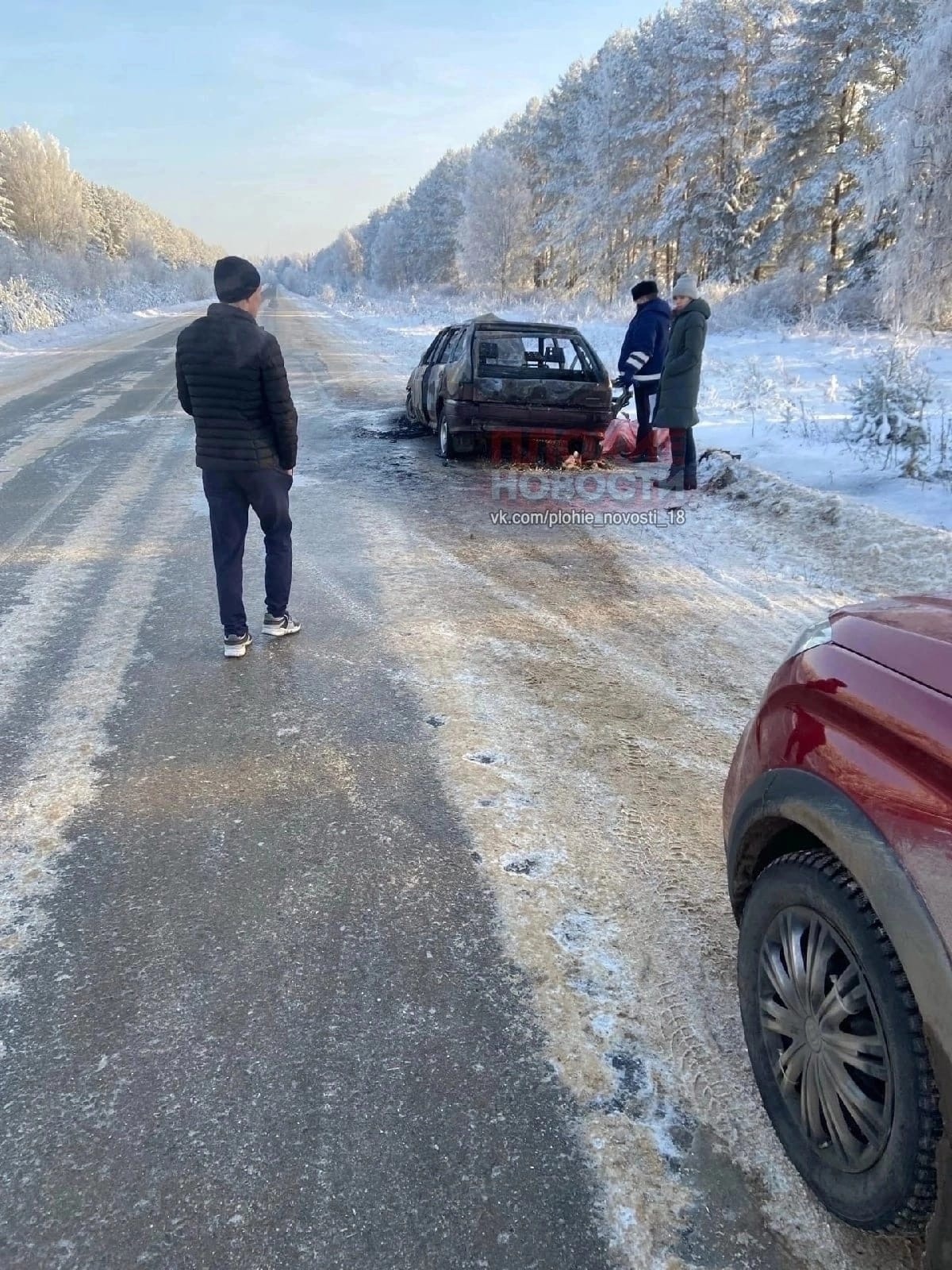 25-летний мужчина заживо сгорел в автомобиле под Тоншаевом | Открытый Нижний