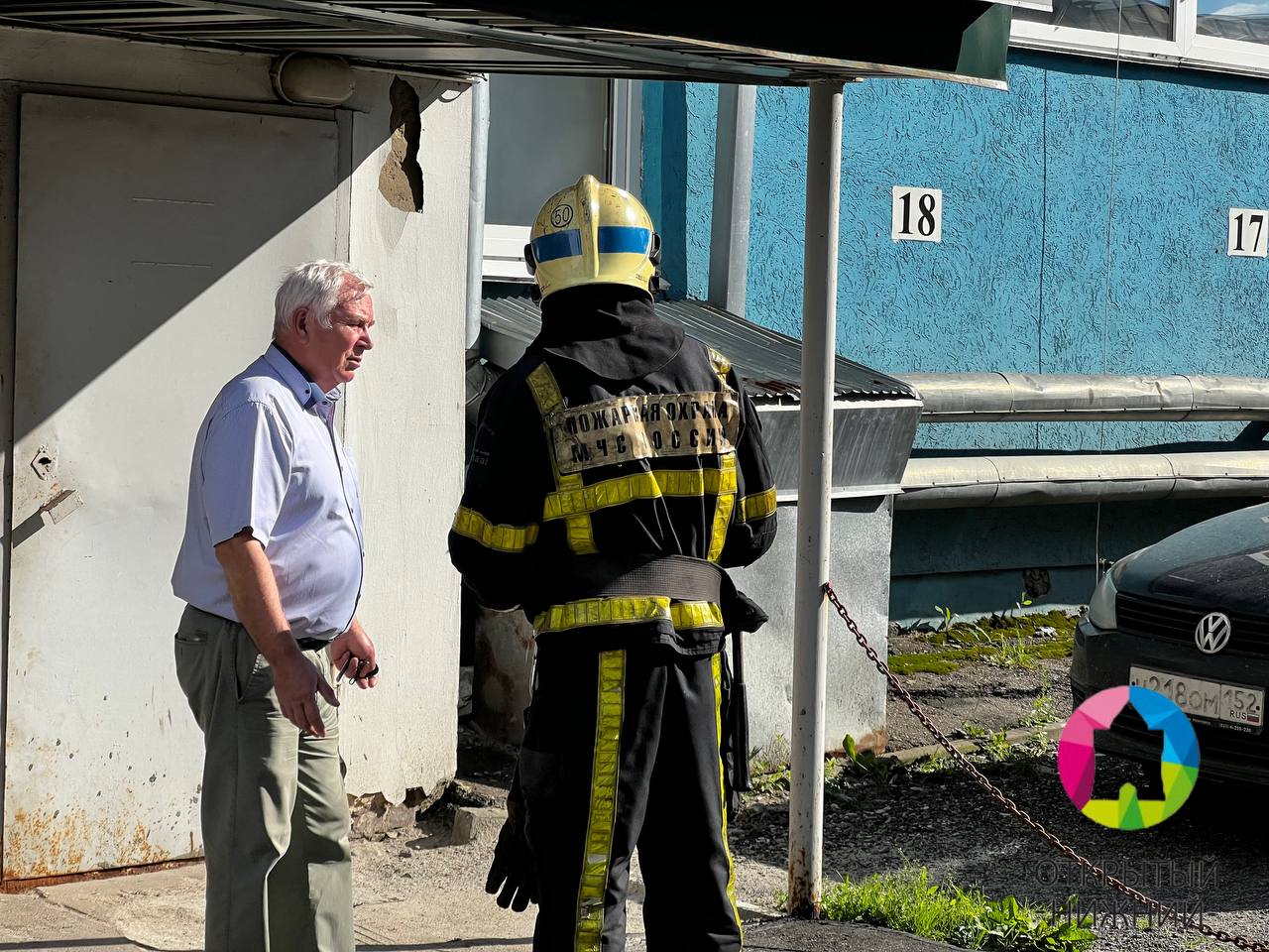 Пожар вспыхнул у офисного здания на Окском съезде в Нижнем Новгороде |  Открытый Нижний