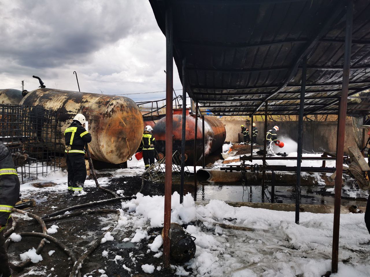 Пожар в дзержинском районе