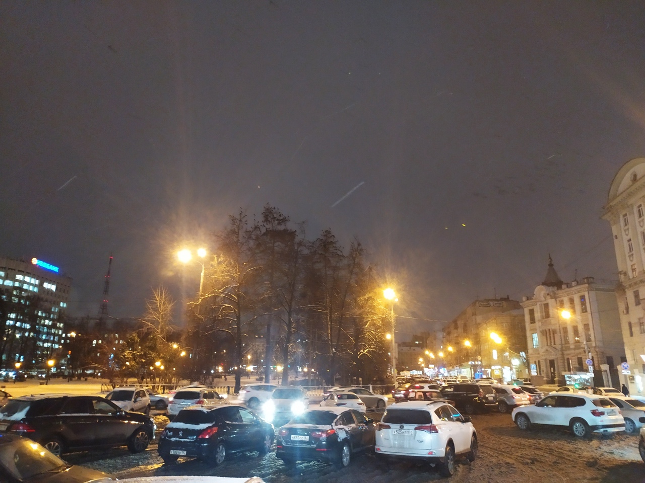 Пробка ночь в Нижнем Новгороде