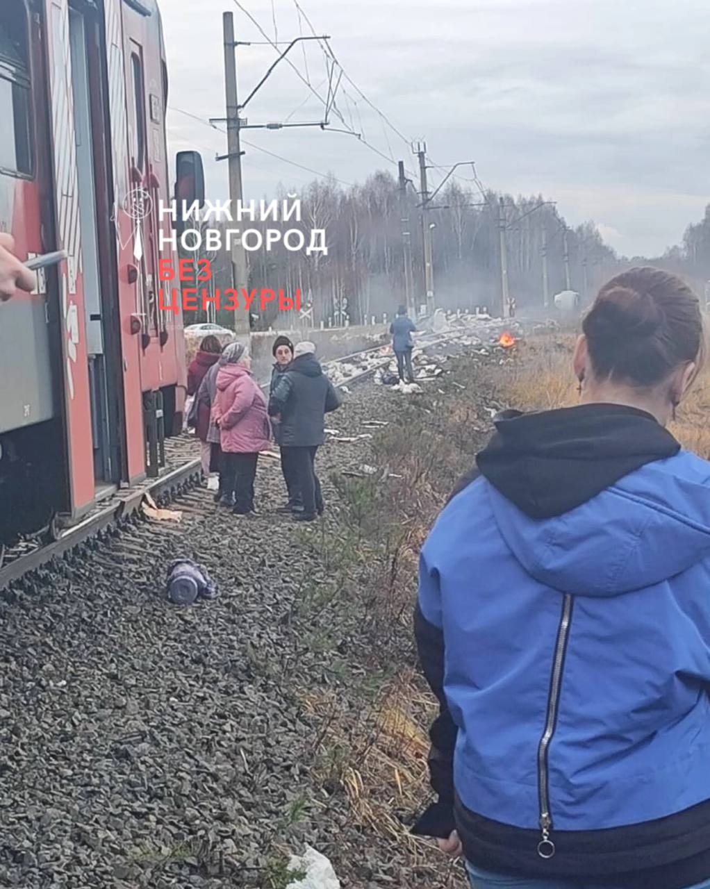 Электричка «Заволжье — Нижний Новгород» протаранила грузовик | 08.11.2023 |  Нижний Новгород - БезФормата