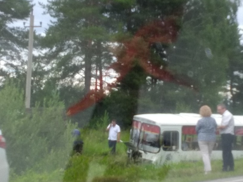 Image for Автобус с пассажирами улетел в кювет после ДТП в Павлове