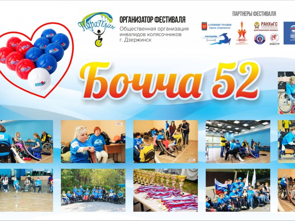 Открытый городской турнир Бочча 52 состоится 2 декабря в Дзержинске