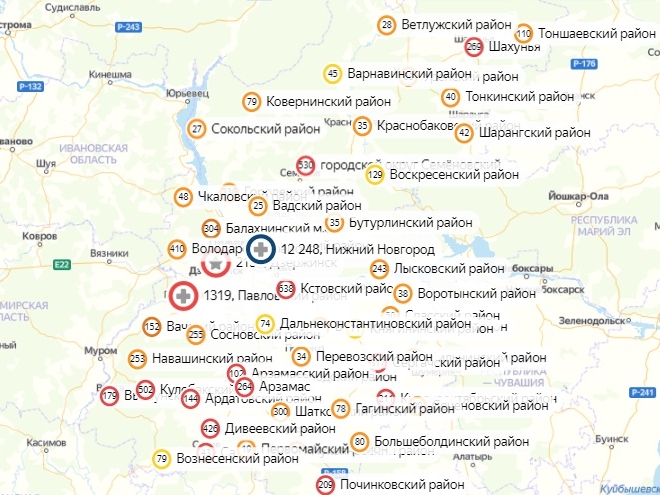 В 37 районах Нижегородской области не нашли коронавирус
